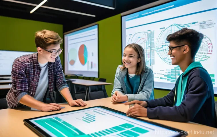 자기주도학습코치와 AI 기술 활용 - **Prompt:** A young, focused student, mid-teens, is seated at a minimalist wooden desk in a brightly...