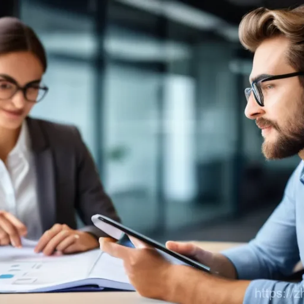 자기주도학습코치와 워크숍 기획 사례 - **Prompt:** A vibrant, modern office setting with warm, soft lighting. In the foreground, a young ad...