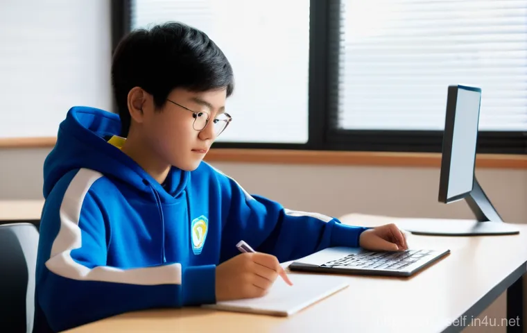 자기주도학습코치와 성취도 분석 사례 연구 - **Title: Data-Driven Learning Insight**
    **Prompt:** A focused East Asian student, approximately ...