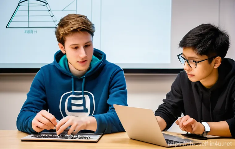 자기주도학습코치 강사 초청 이벤트 사례 - **Prompt:** "A tech-savvy young woman (16-19 years old) is skillfully building her personal knowledg...