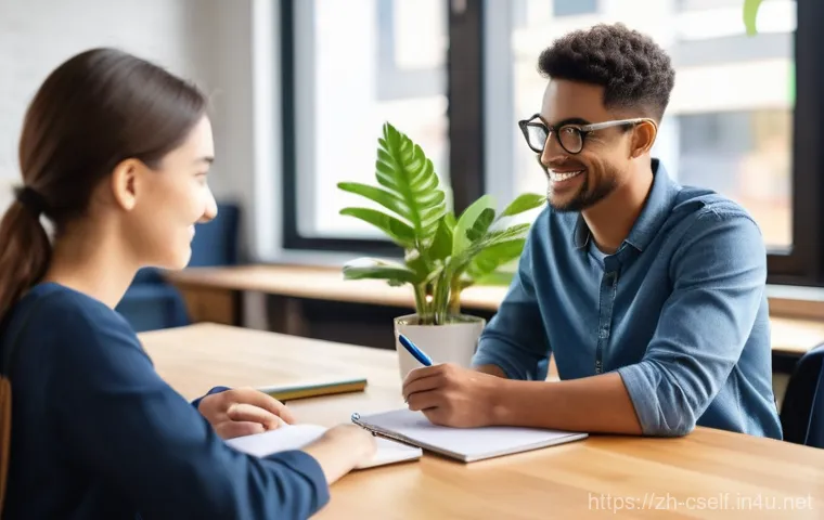 자기주도학습코치 학습 성공 사례 연구 - **Prompt:** A diverse, friendly autonomous learning coach, a woman in her late 30s with a warm smile...