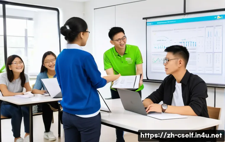 자기주도학습코치 직업 만족도 - A modern, bright coaching room with a young Chinese self-directed learning coach attentively guiding...