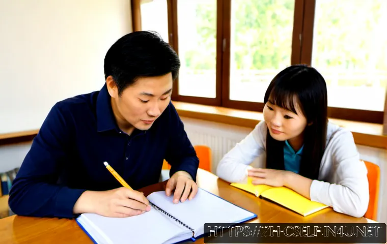자기주도학습코치의 코칭 윤리와 책임 - Photorealistic educational coaching scene, a responsible self-directed learning coach seated across ...
